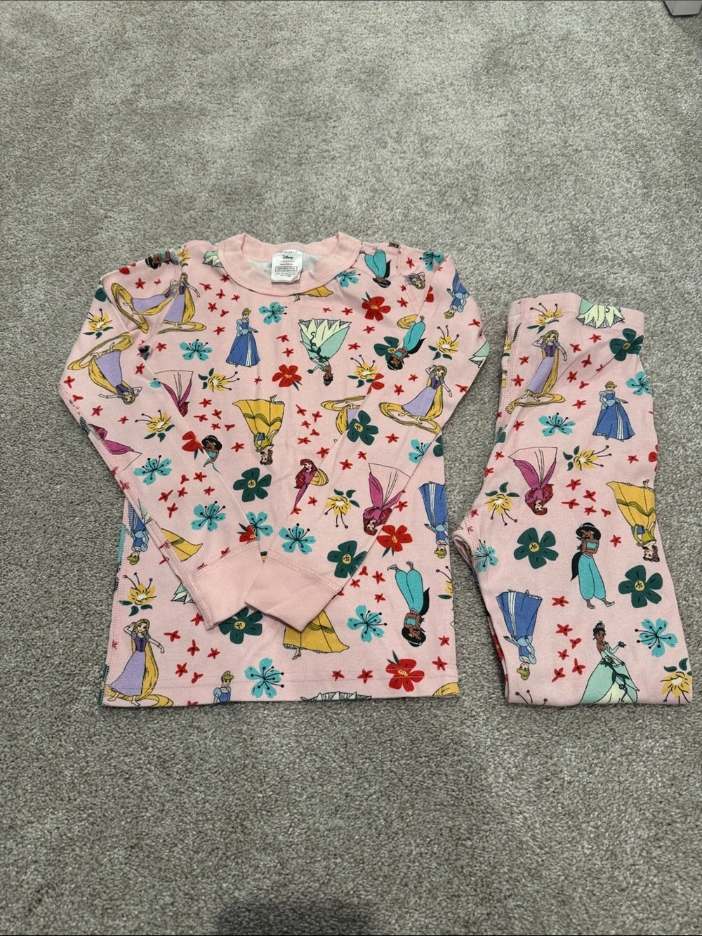 Hanna Andersson Pink Princess Character Pajama Set